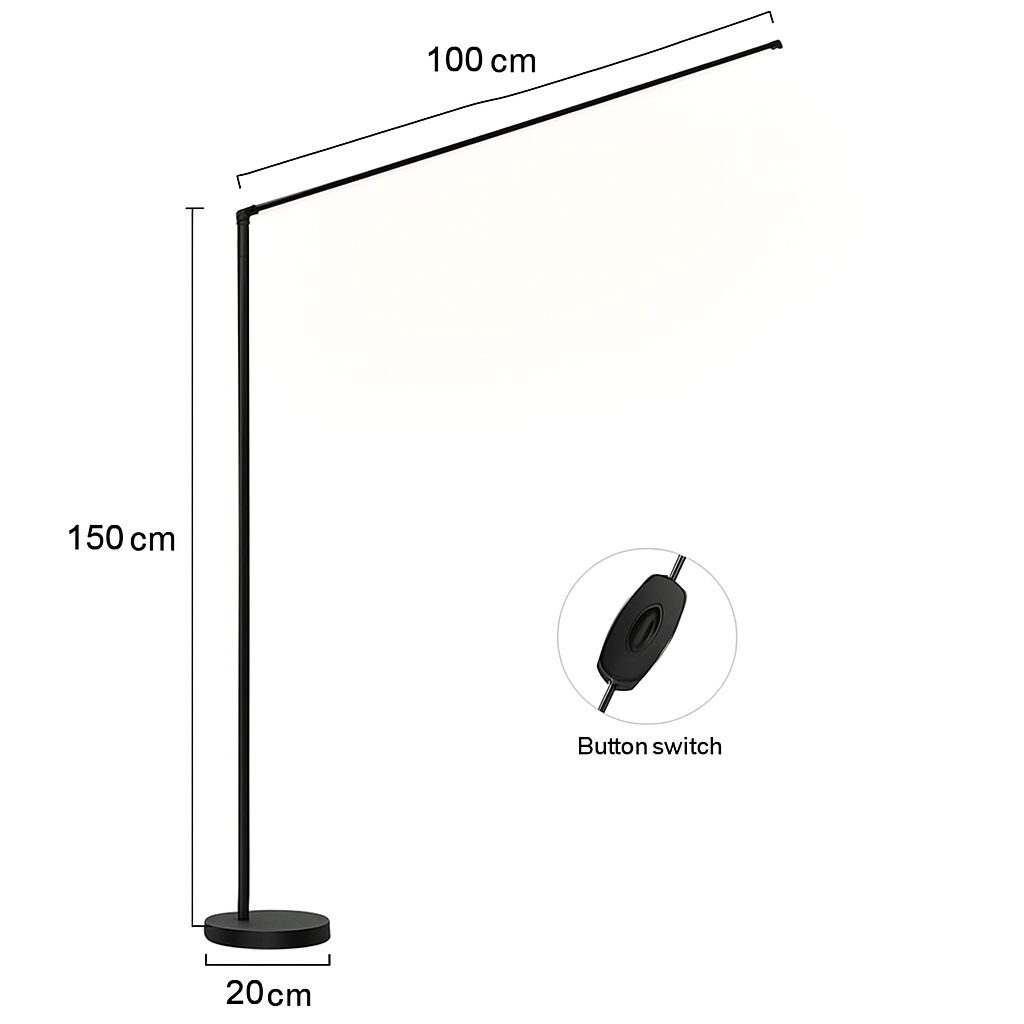 Minimalisme lampadaire LED Super lumineux lampe de lecture salon chambre chevet lampe verticale sol Piano luminaire