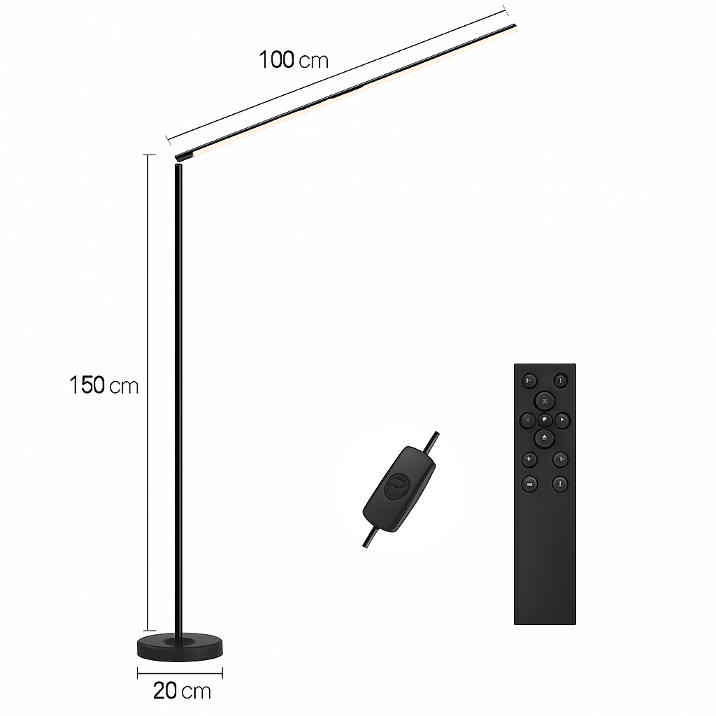 Minimalisme lampadaire LED Super lumineux lampe de lecture salon chambre chevet lampe verticale sol Piano luminaire