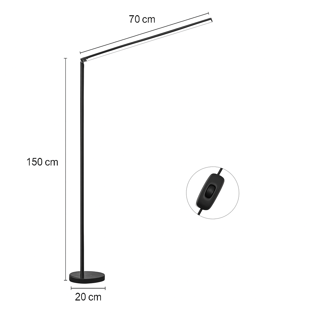 Minimalisme lampadaire LED Super lumineux lampe de lecture salon chambre chevet lampe verticale sol Piano luminaire