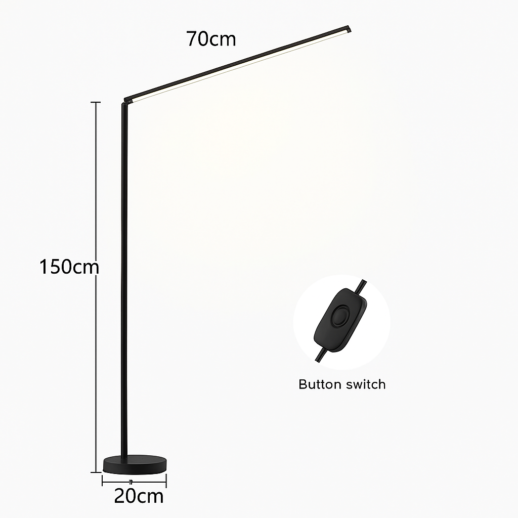 Minimalisme lampadaire LED Super lumineux lampe de lecture salon chambre chevet lampe verticale sol Piano luminaire