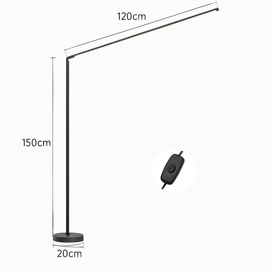 Minimalisme lampadaire LED Super lumineux lampe de lecture salon chambre chevet lampe verticale sol Piano luminaire