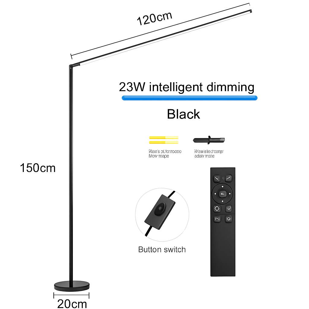 Minimalisme lampadaire LED Super lumineux lampe de lecture salon chambre chevet lampe verticale sol Piano luminaire