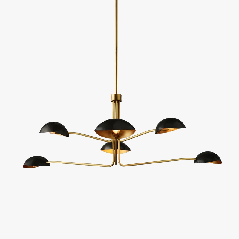 Lustre Moderne style néoclassique couleur cuivre