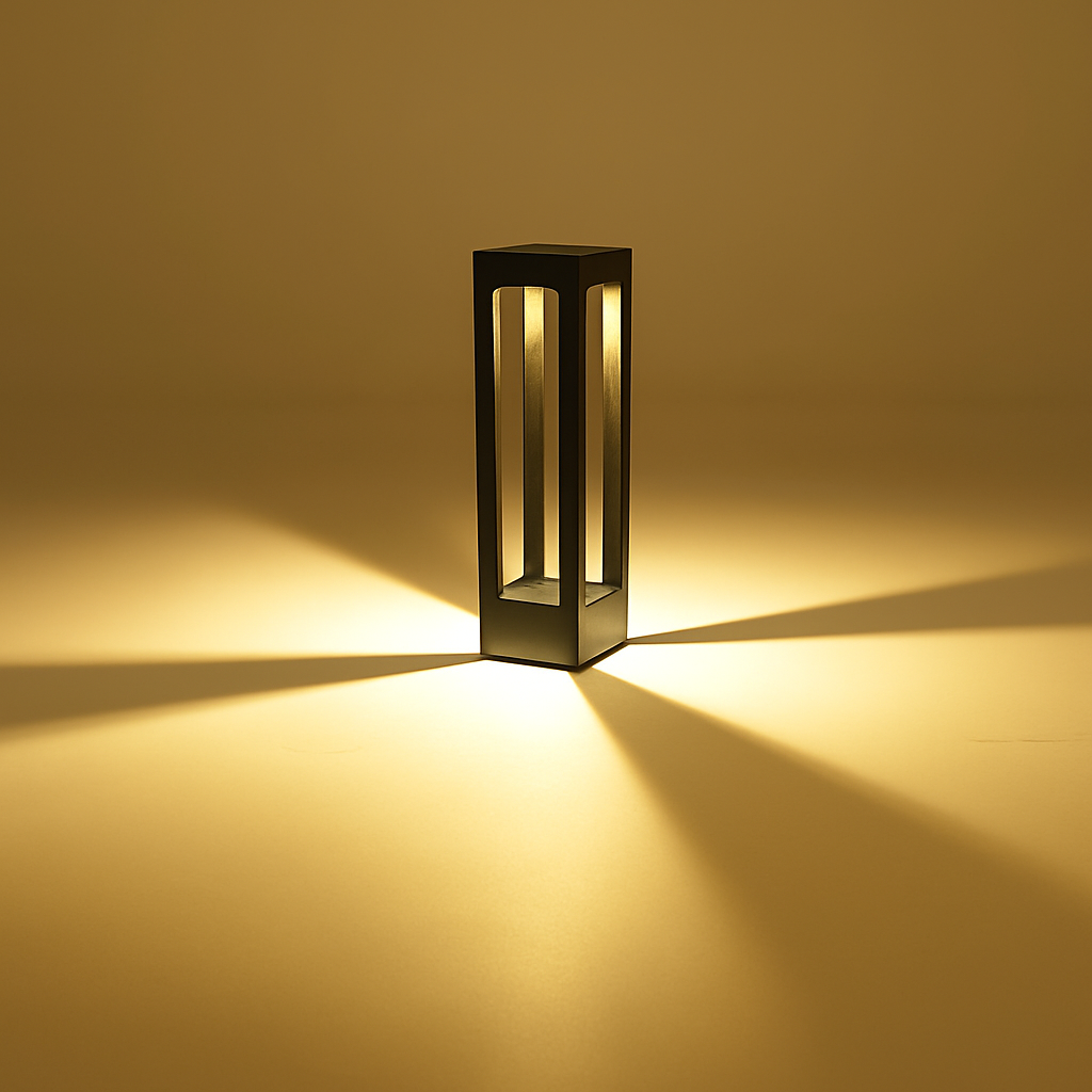 Moderne en aluminium noir extérieur jardin décoration pelouse lampe Villa cour tourisme paysage domaine Rural Led pilier lumières