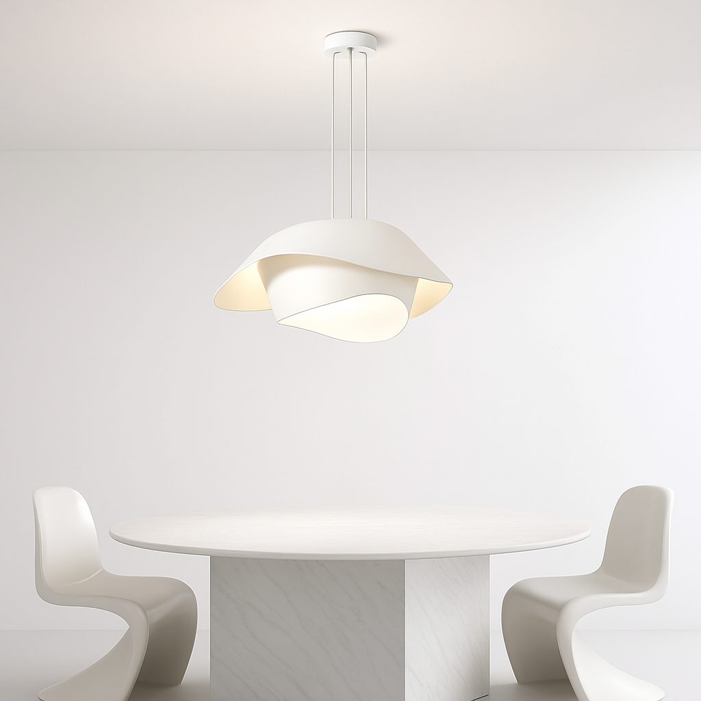Moderne et Simple Art nordique créativité lait blanc livre chambre plafonnier ménage Restaurant suspension