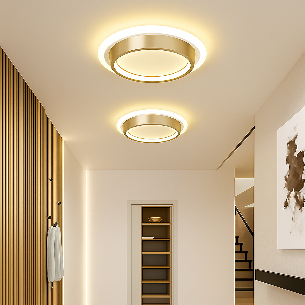 Moderne LED Allée Plafonnier Lustre Pour Couloir Escaliers Foyer Balcon Chambre Salle De Bains Luminaires Intérieur Lustre