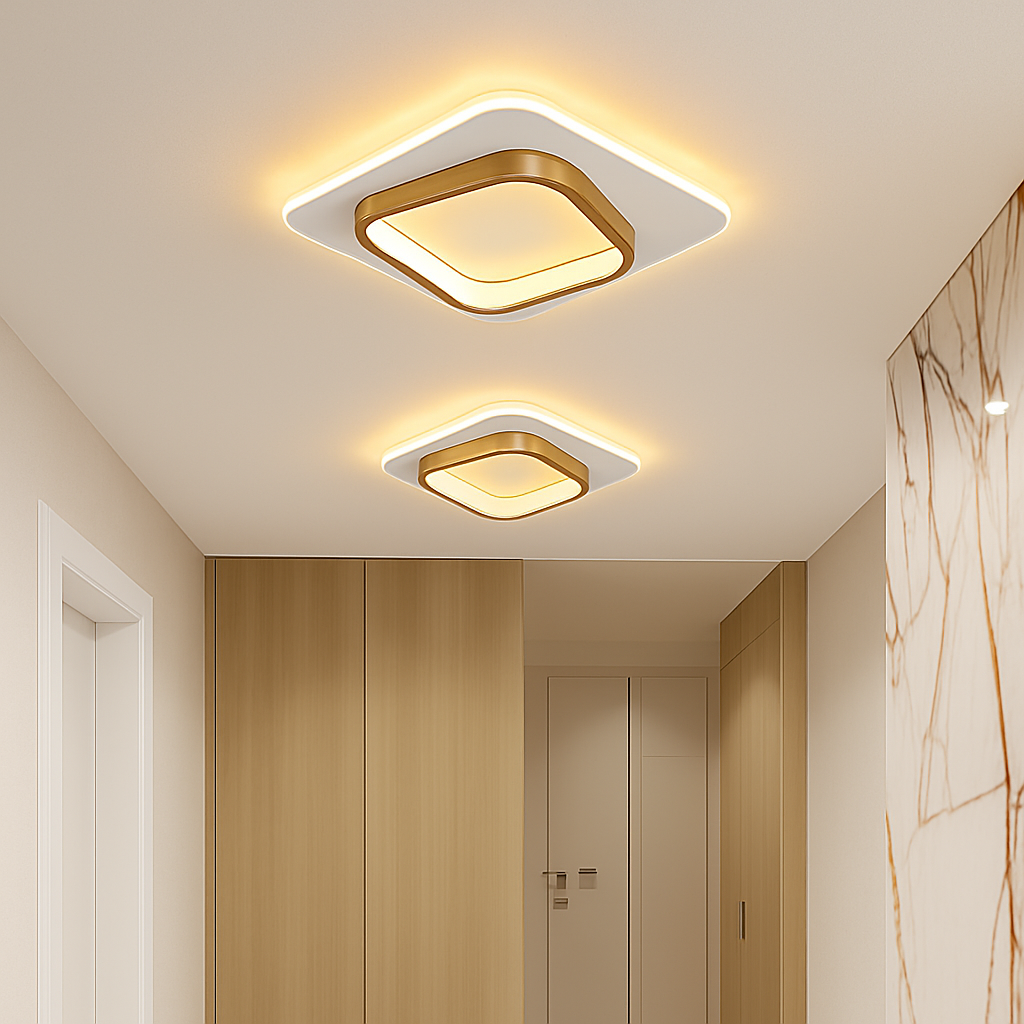 Moderne LED Allée Plafonnier Lustre Pour Couloir Escaliers Foyer Balcon Chambre Salle De Bains Luminaires Intérieur Lustre
