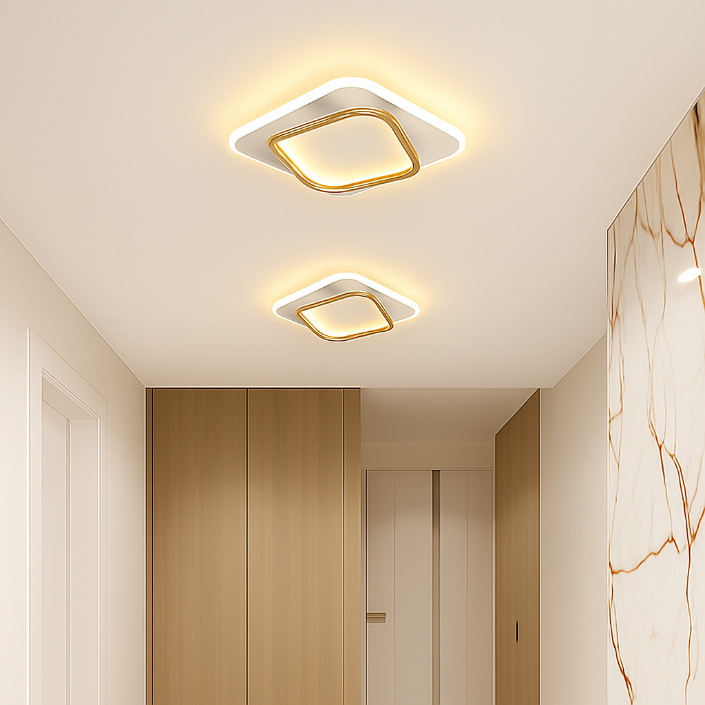 Moderne LED Allée Plafonnier Lustre Pour Couloir Escaliers Foyer Balcon Chambre Salle De Bains Luminaires Intérieur Lustre