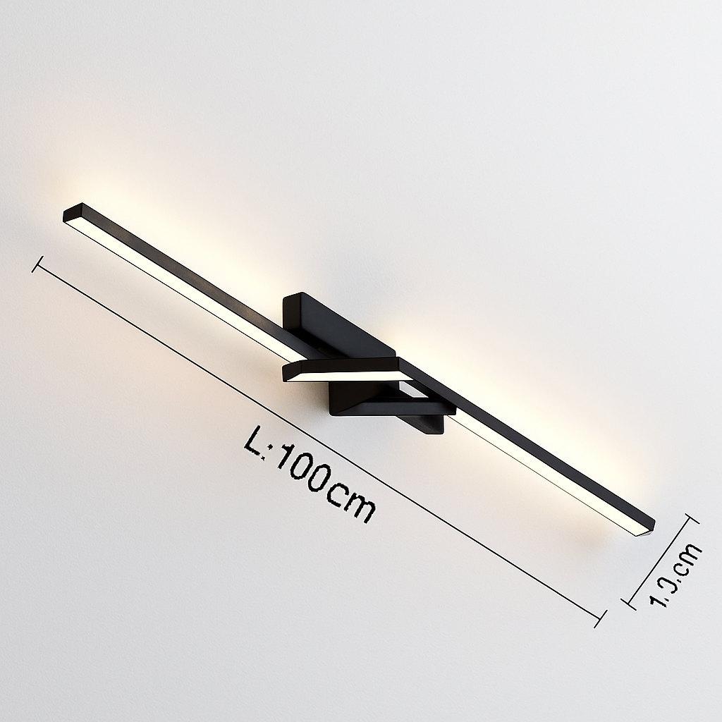Moderne LED Ligne Plafonnier moderne Salon Salle À Manger Chambre Principale Étude Luminaire Or Noir Plafonniers Éclairage