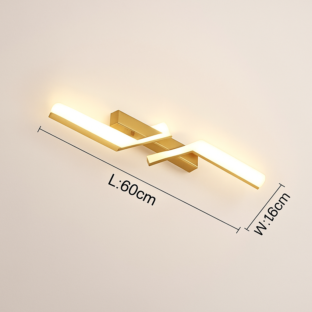 Moderne LED Ligne Plafonnier moderne Salon Salle À Manger Chambre Principale Étude Luminaire Or Noir Plafonniers Éclairage