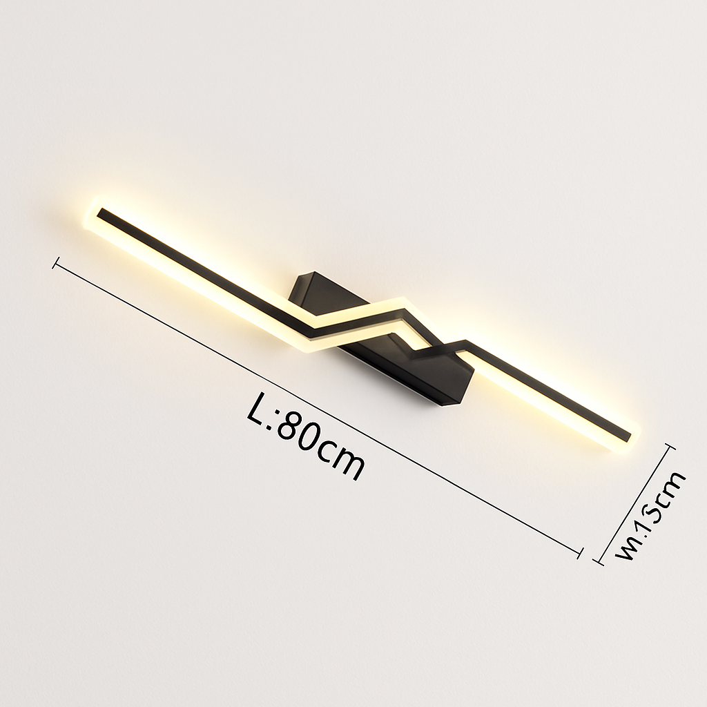 Moderne LED Ligne Plafonnier moderne Salon Salle À Manger Chambre Principale Étude Luminaire Or Noir Plafonniers Éclairage