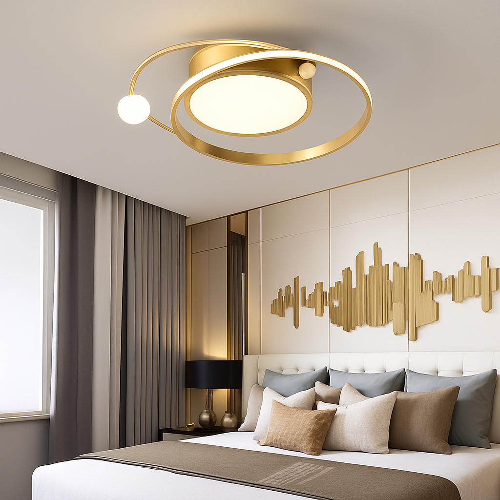 Moderne Led Salon Plafonniers Chambre Cuisine Salle À Manger Décoration Lampe Lustres Nordique Intérieur Maison Lustres Or