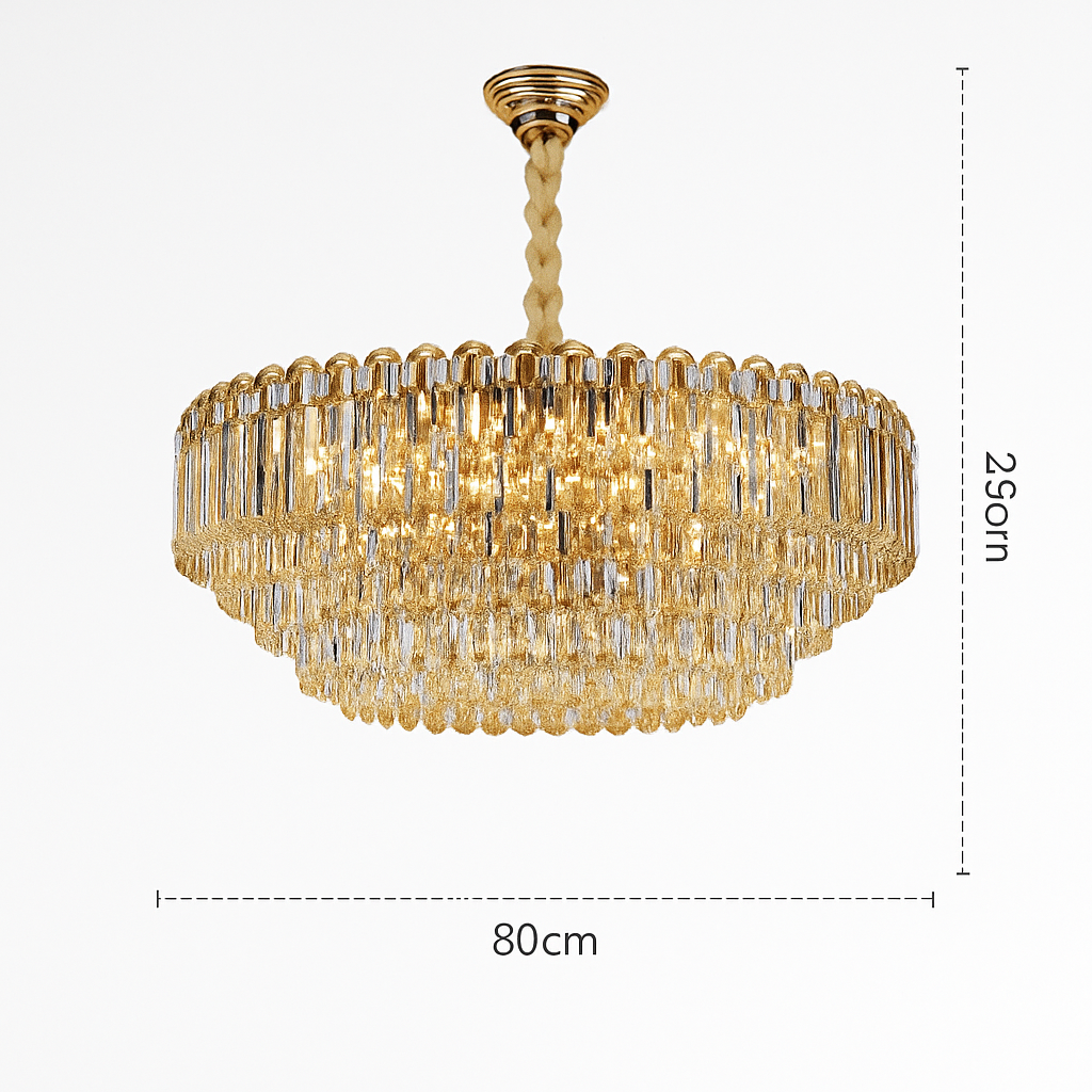 Moderne luxe cristal Led lustres salon décor Led Suspension lampe salle à manger Villa Suspension Luminaire Luminaire