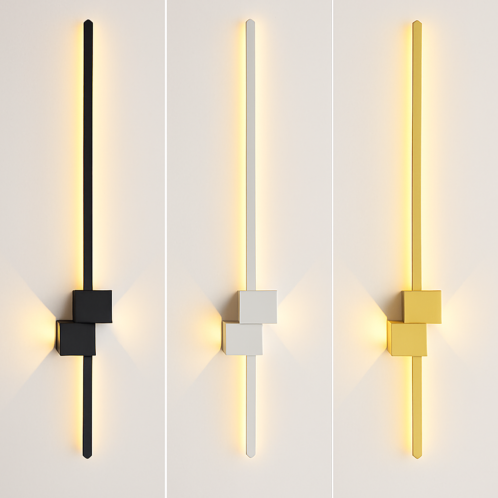 Moderne minimaliste LED intérieur applique ligne lampe longue bande applique murale TV fond mur chambre salon allée couloir lampe