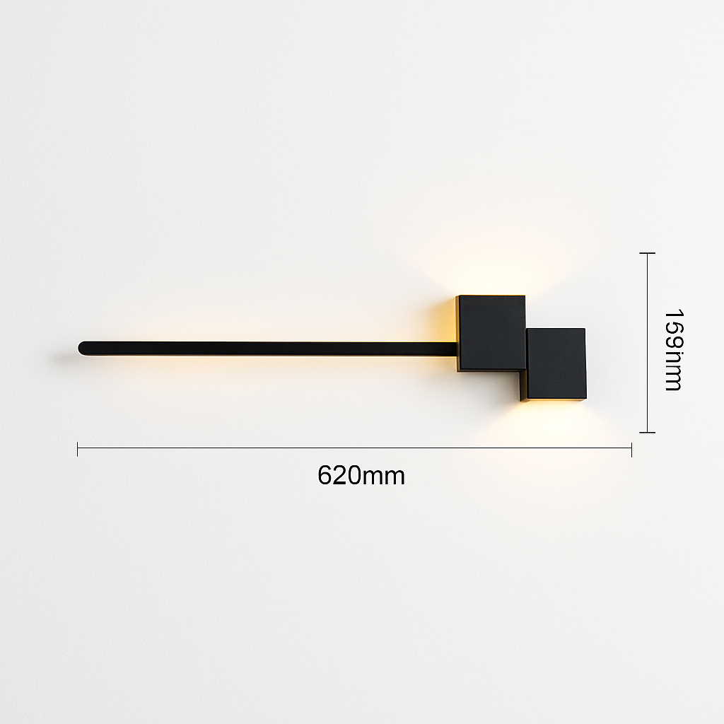 Moderne minimaliste LED intérieur applique ligne lampe longue bande applique murale TV fond mur chambre salon allée couloir lampe