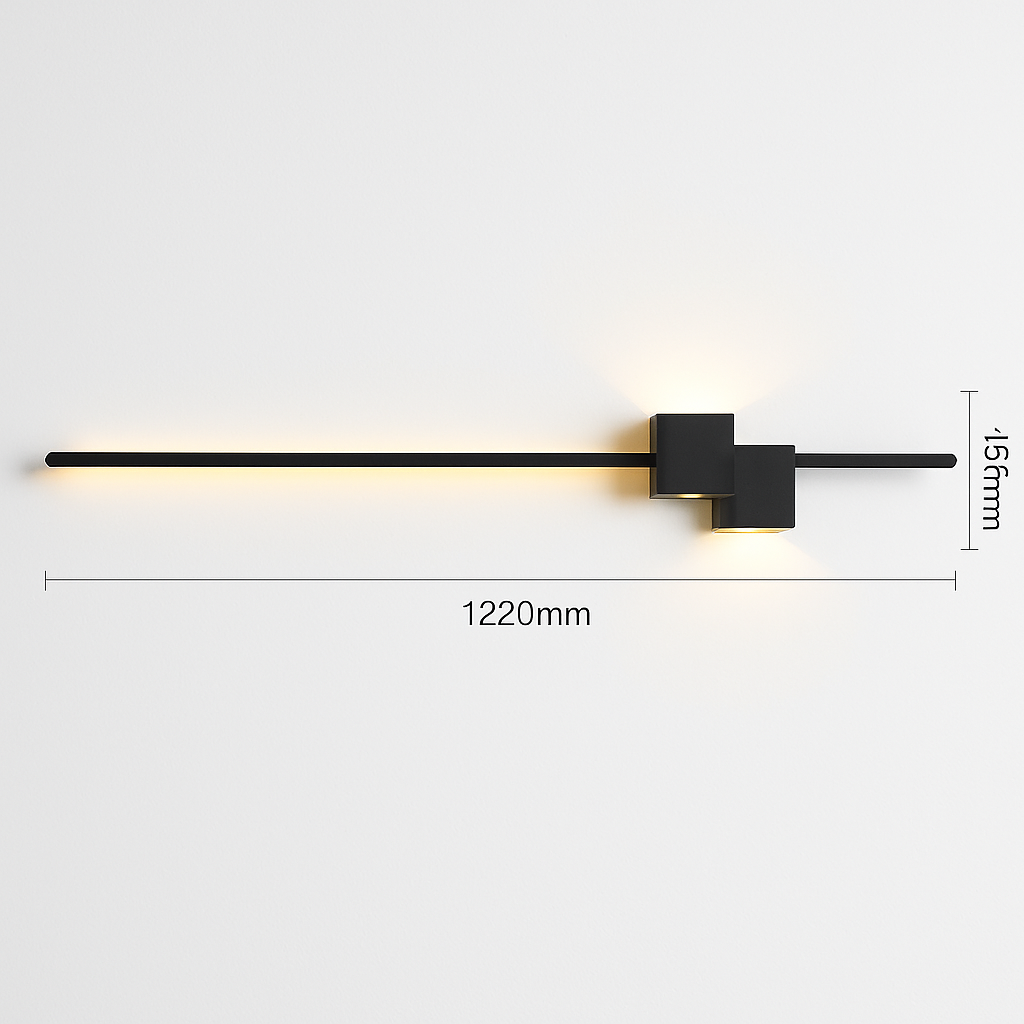 Moderne minimaliste LED intérieur applique ligne lampe longue bande applique murale TV fond mur chambre salon allée couloir lampe