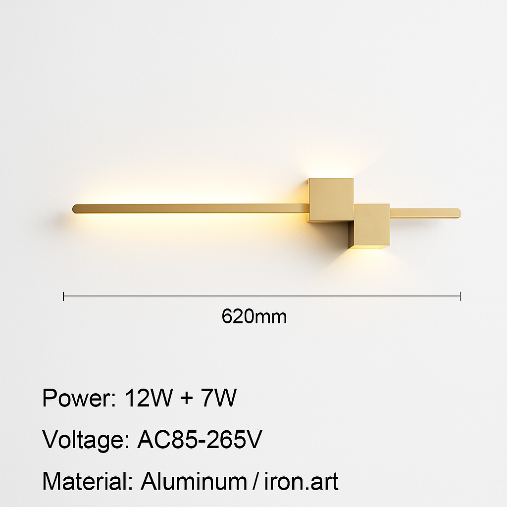 Moderne minimaliste LED intérieur applique ligne lampe longue bande applique murale TV fond mur chambre salon allée couloir lampe