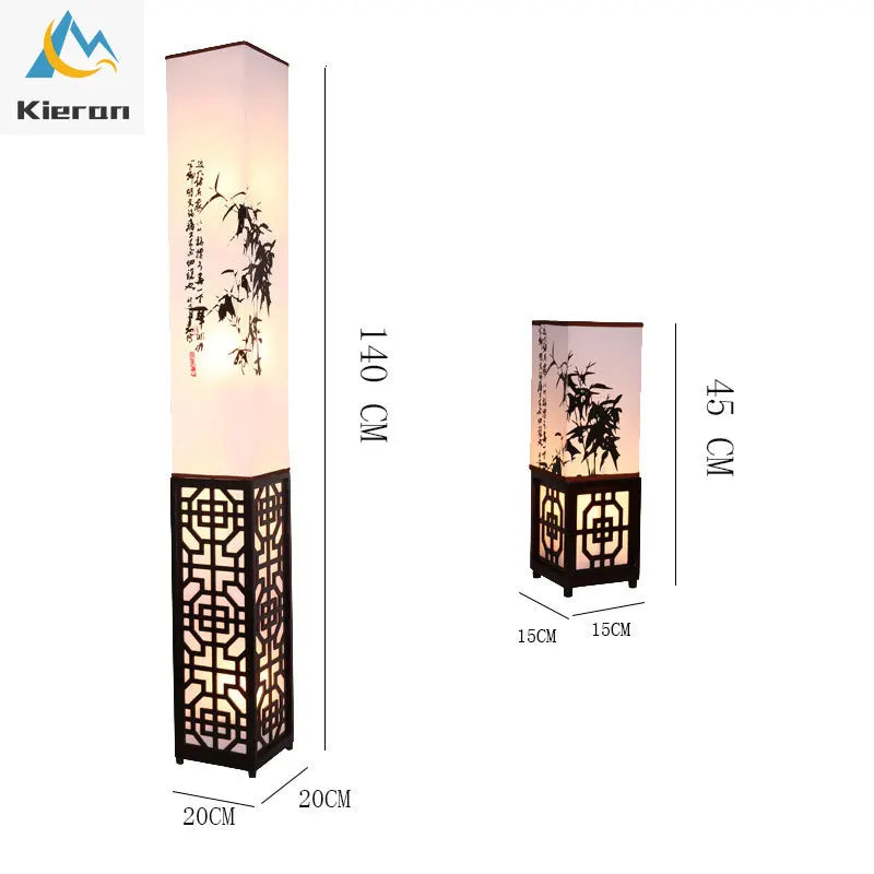 Lampadaire Moderne Simple En Bois Massif LED