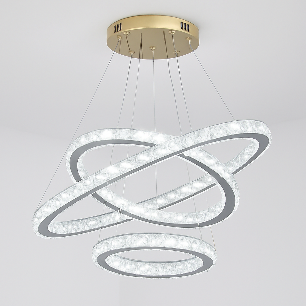 Moonriver Lighting Suspension en cristal modernes pour plafond salon chambre lustre décorations pour la maison suspension lumière lustre