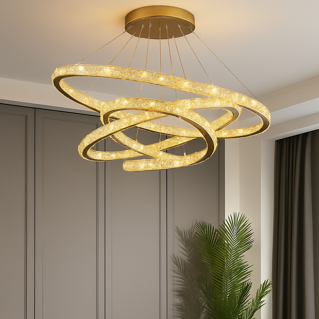 Moonriver Lighting Suspension en cristal modernes pour plafond salon chambre lustre décorations pour la maison suspension lumière lustre