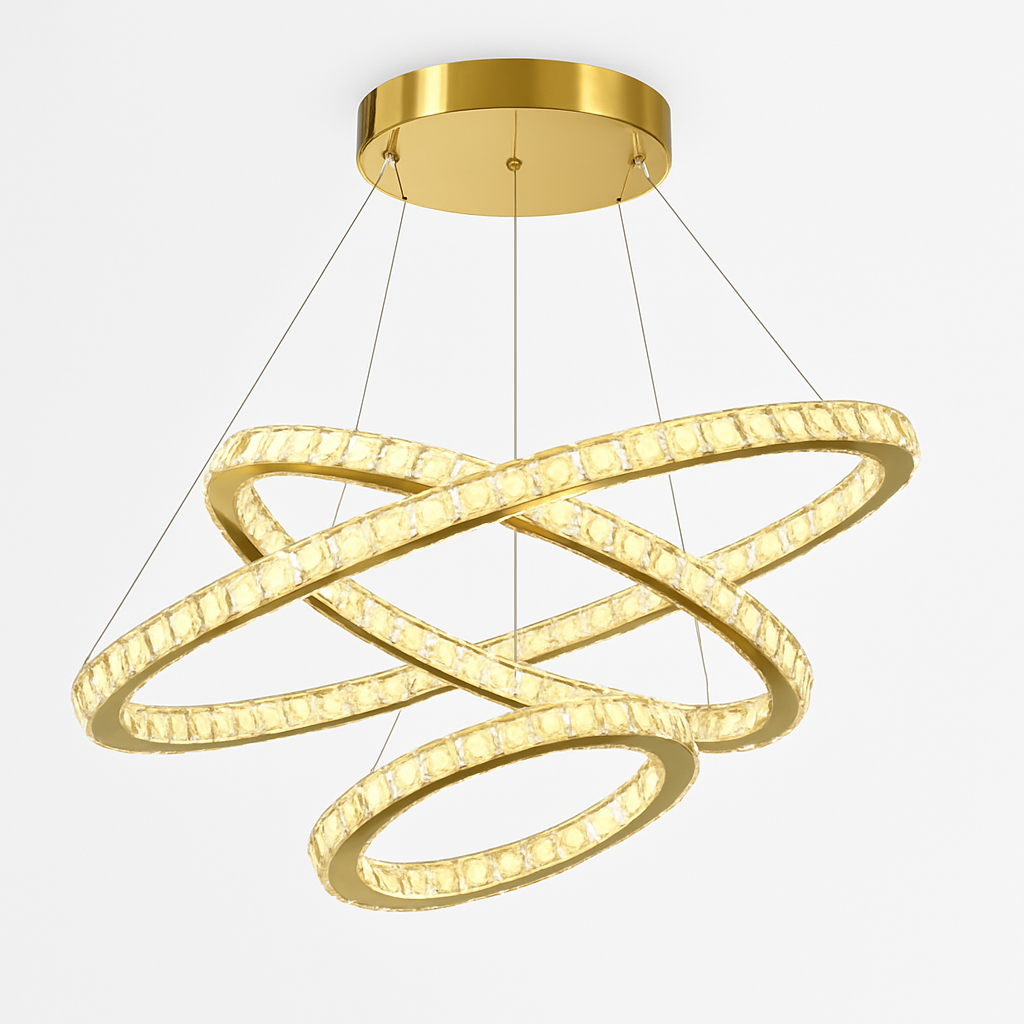 Moonriver Lighting Suspension en cristal modernes pour plafond salon chambre lustre décorations pour la maison suspension lumière lustre