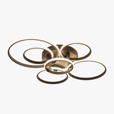 plafonnier NEO Gleam plafond moderne à LEDs lumières RC Dimmable cercle anneaux concepteur pour salon chambre