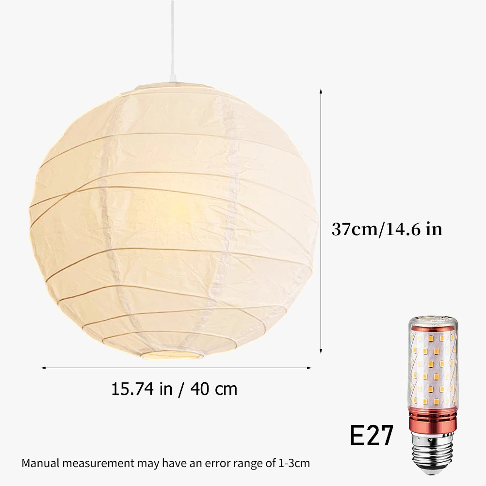 Noguchi Yong suspension lumières Akari Wabi-sabi plafonnier japonais papier de riz lustre pour salon décor à la maison suspension
