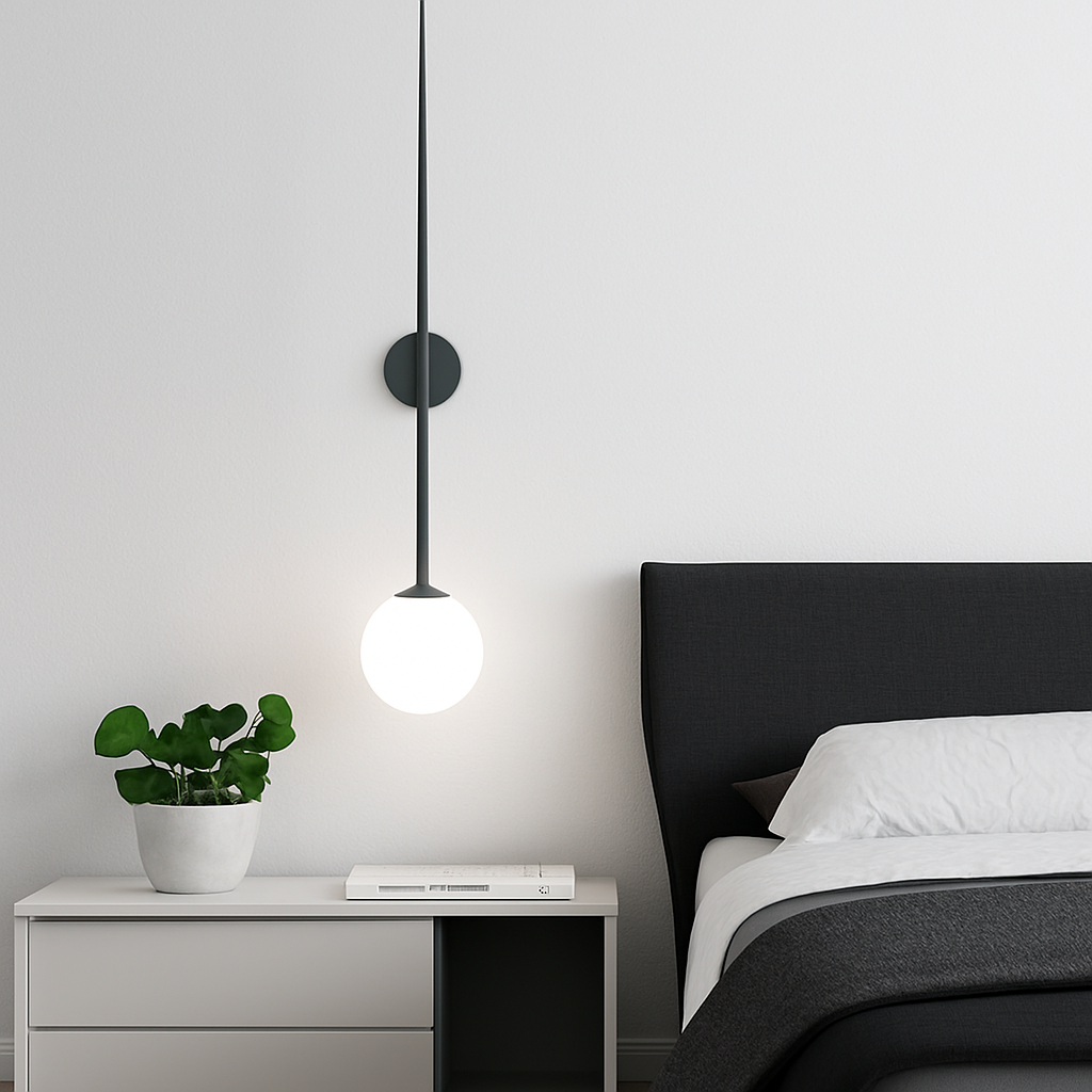 Nordic Denmark Glass Ball Wall Lamp Sconce Light Fixture