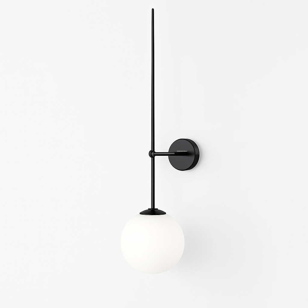 Nordic Denmark Glass Ball Wall Lamp Sconce Light Fixture