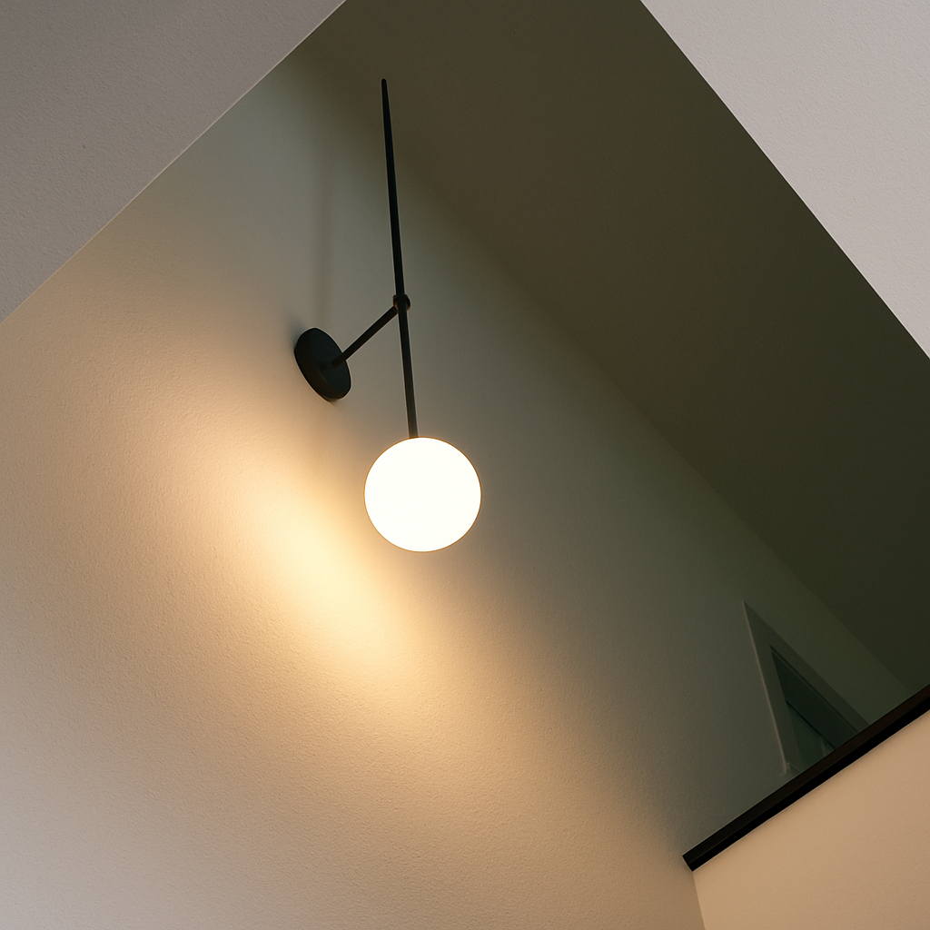 Nordic Denmark Glass Ball Wall Lamp Sconce Light Fixture