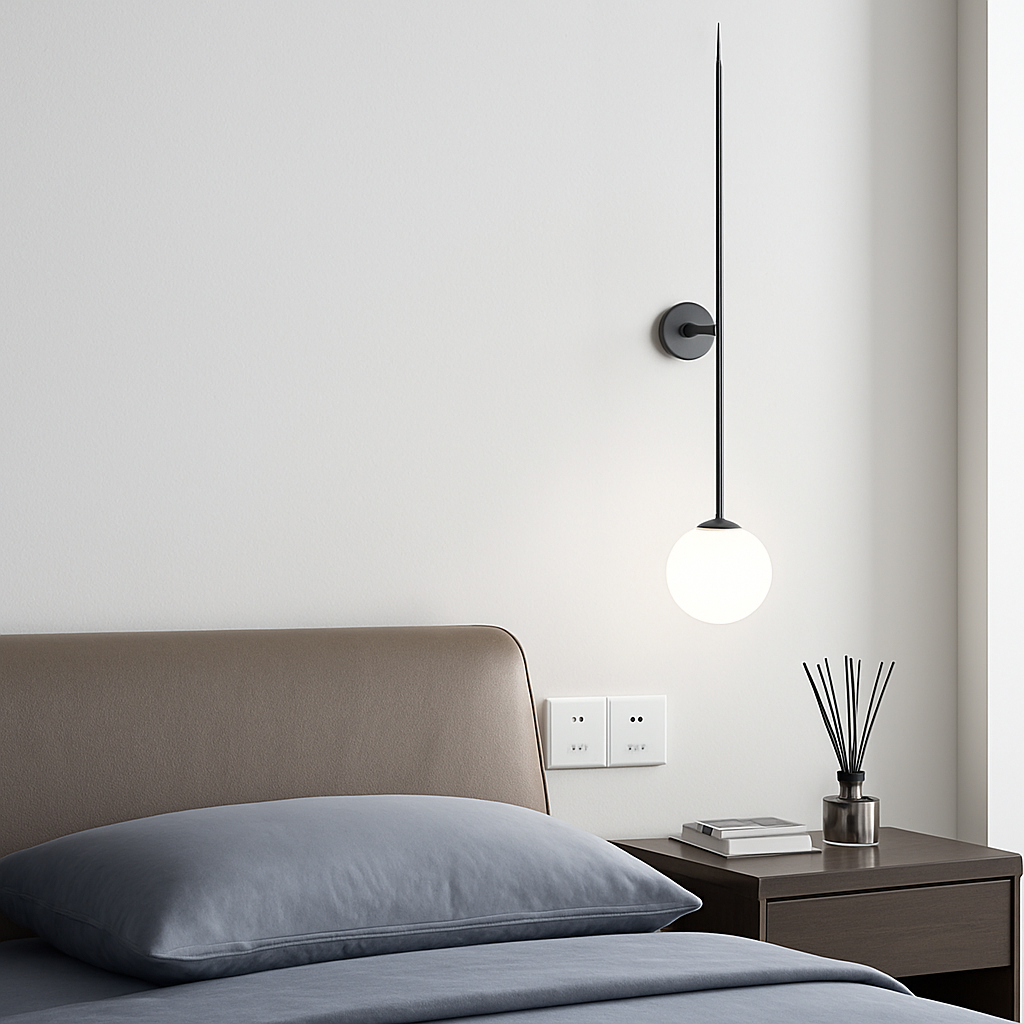 Nordic Denmark Glass Ball Wall Lamp Sconce Light Fixture