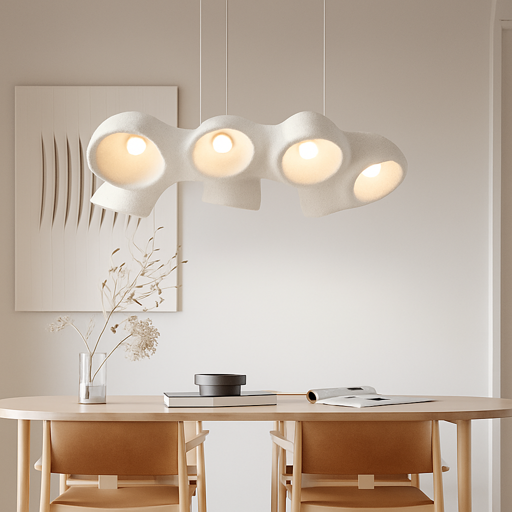 Nordic Pendant Lights Minimalist Resin Suspension Hanging Lamp For Living Room Dining Room Lobby