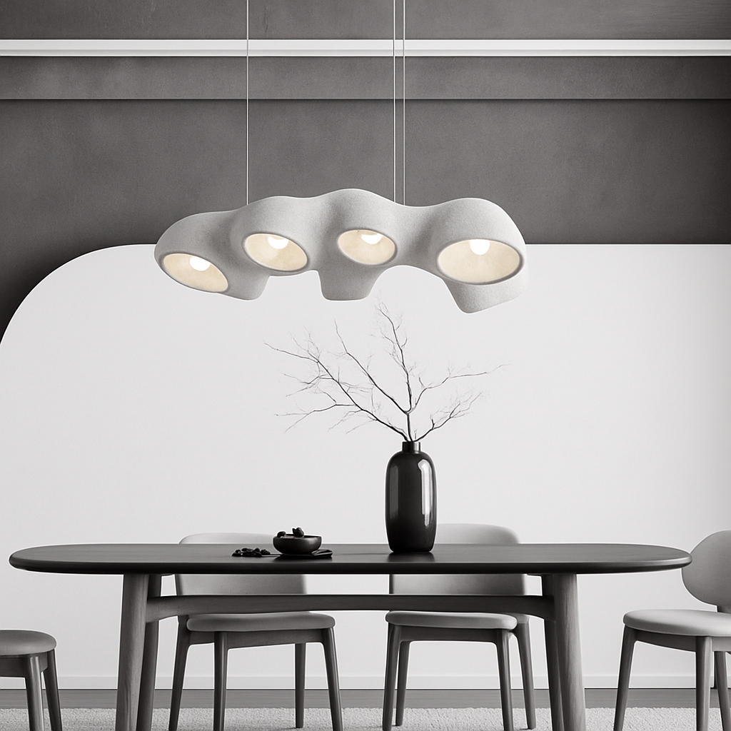 Nordic Pendant Lights Minimalist Resin Suspension Hanging Lamp For Living Room Dining Room Lobby