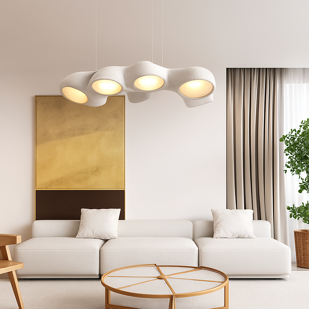 Nordic Pendant Lights Minimalist Resin Suspension Hanging Lamp For Living Room Dining Room Lobby