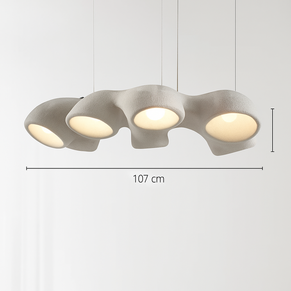 Nordic Pendant Lights Minimalist Resin Suspension Hanging Lamp For Living Room Dining Room Lobby