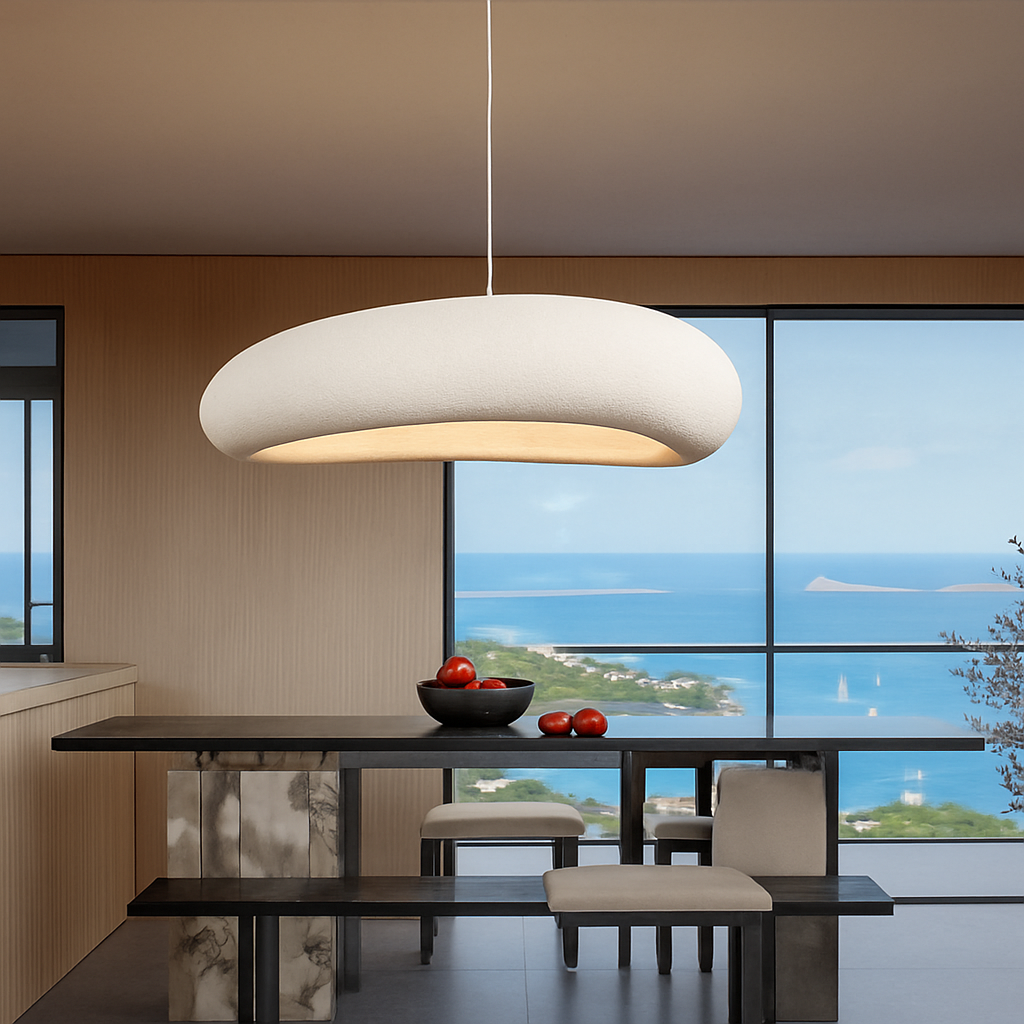Nordic Wabi Sabi Restaurant LED Pendant Light Lustre Living Room Chandelier Kitchen Island Bar Cafe Loft Home Decor Hanging Lamp