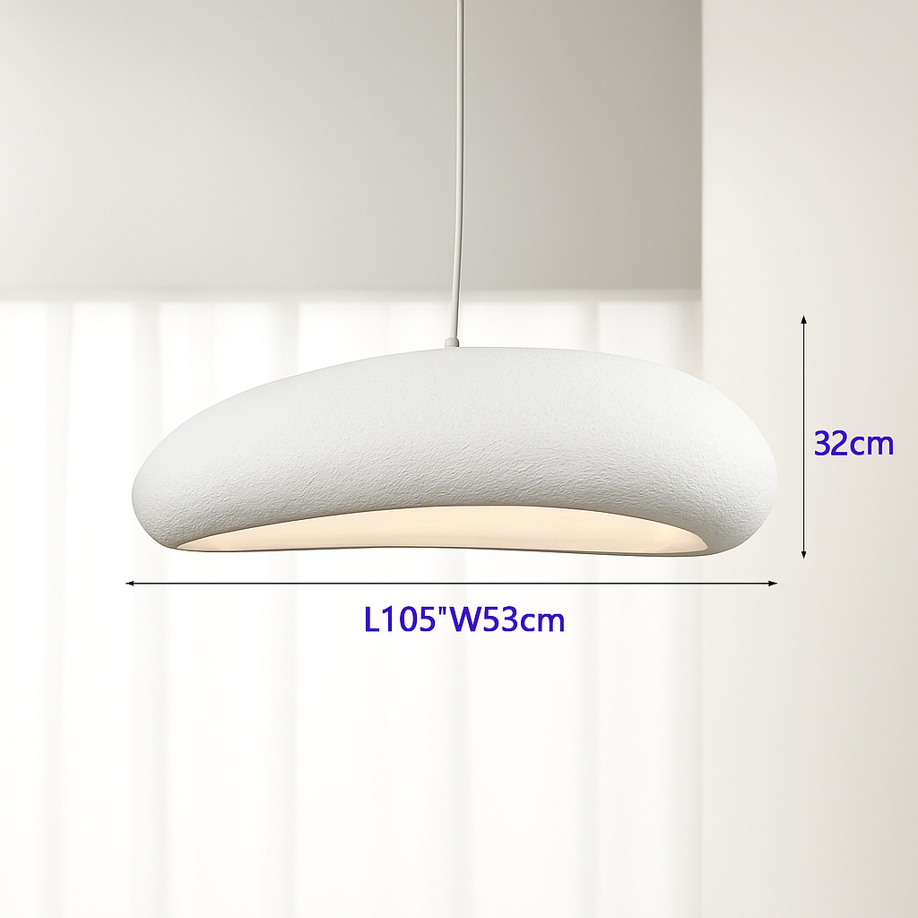 Nordic Wabi Sabi Restaurant LED Pendant Light Lustre Living Room Chandelier Kitchen Island Bar Cafe Loft Home Decor Hanging Lamp