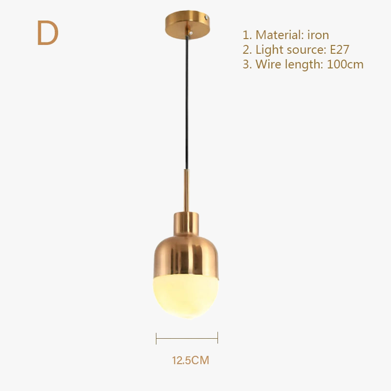 Nordique E27 led lumières or lustres modernes pour chambre cuisine salon loft lampe suspendue étude décoration de la maison luminaire