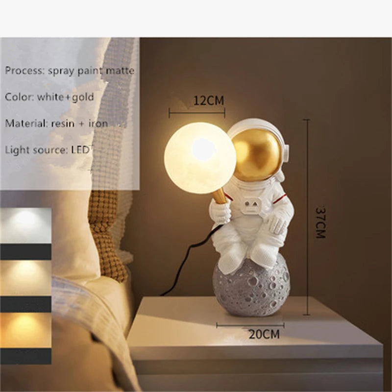 applique murale Nordique LED personnalité astronaute lune chambre d'enfant cuisine salle à manger chambre bureau balcon allée