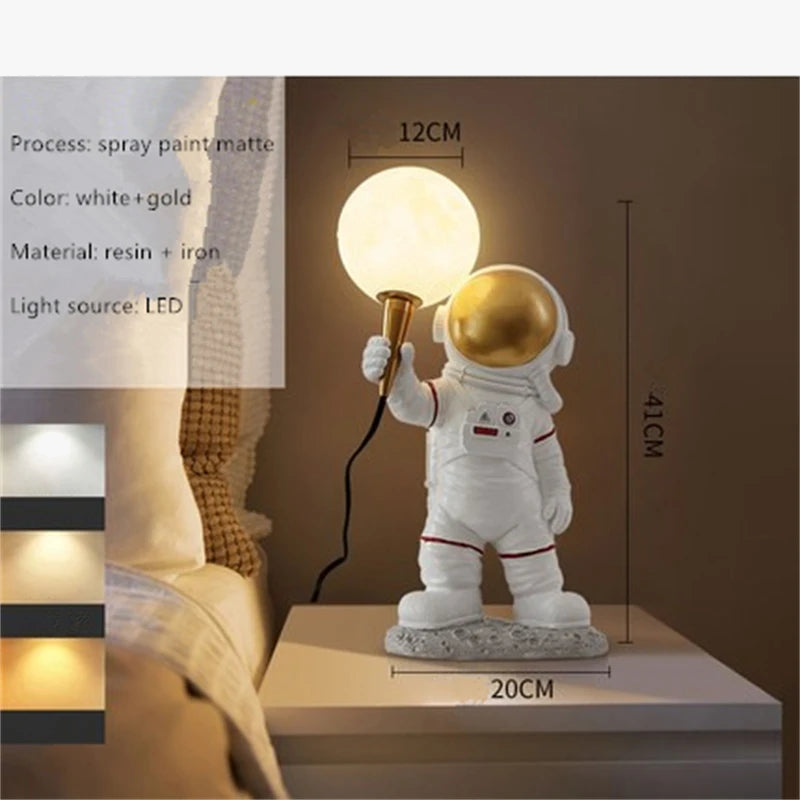 applique murale Nordique LED personnalité astronaute lune chambre d'enfant cuisine salle à manger chambre bureau balcon allée