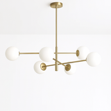 Nordique moderne verre laiton lustre luminaires décor à la maison salon en laiton suspension lumières chambre Restaurant café lampe suspendue