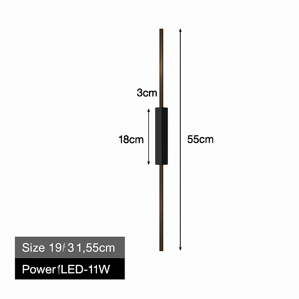 Nordique noir applique murale LED lumières applique pour chambre salon lampes d'intérieur applique murale Luminaires décor pour la maison AC110-220V