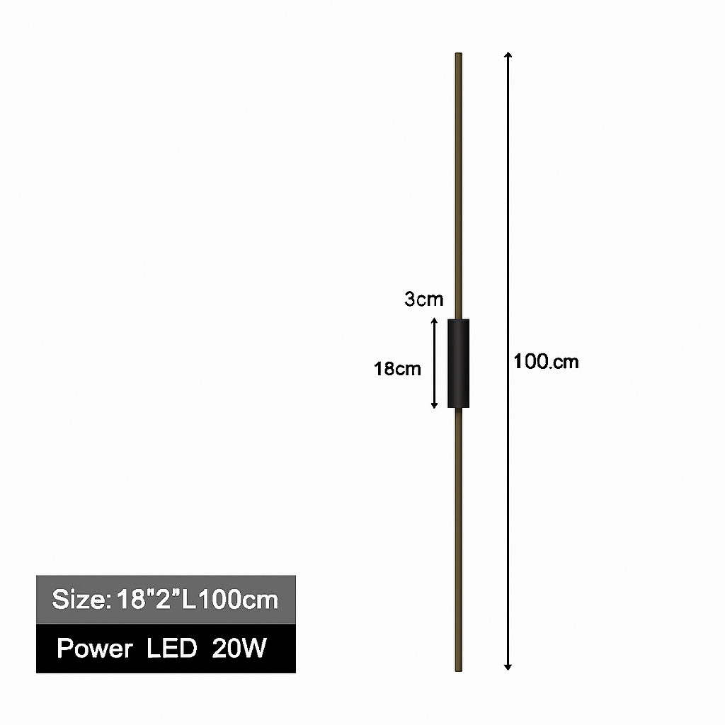 Nordique noir applique murale LED lumières applique pour chambre salon lampes d'intérieur applique murale Luminaires décor pour la maison AC110-220V