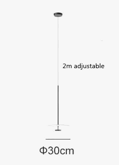 Nordique rond salle à manger lustre moderne chambre chevet soucoupe volante suspension lampe suspendue bar mode luminaire