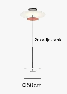 Nordique rond salle à manger lustre moderne chambre chevet soucoupe volante suspension lampe suspendue bar mode luminaire