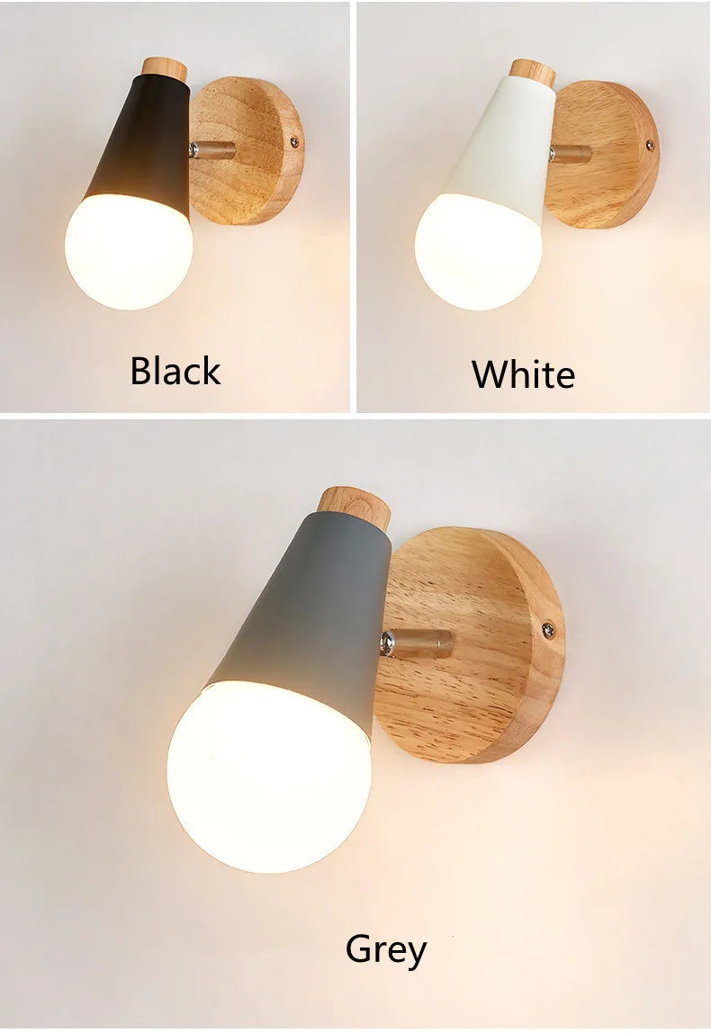 Nordique Simple applique chambre d'enfant chambre chevet canapé fond mur Led lumières allée escalier couloir décor éclairage