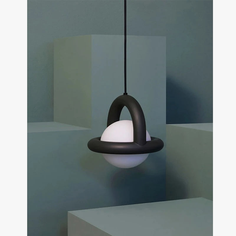 Nordique Simple Ballon Suspension Lampe Jupiter Boule Lampe Chambre Chevet Balconbar Café Petite Suspension Art Designer Lustre