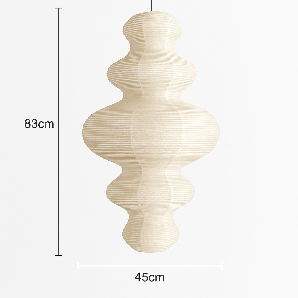 Nordique Wabi Sabi vent papier de riz suspension LED lumières salon chambre coin lustre Duplex Loft décor à la maison lampe de chevet