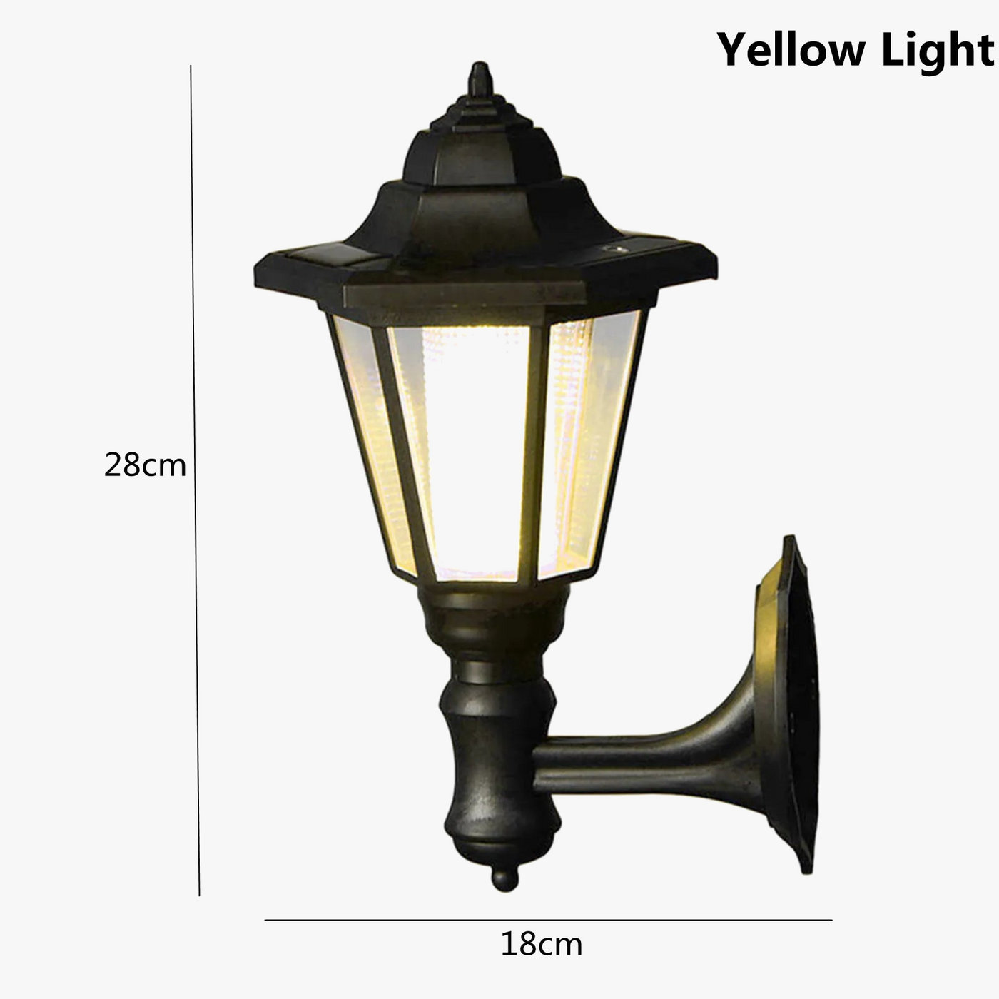 LED à alimentation solaire lumière de clôture carrée blanc chaud lampe éclairage extérieur pilier étanche IP65 lampe solaire extérieure pour jardin
