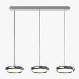 lustre en aluminium led design plaqué circulaire